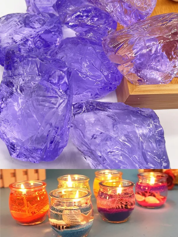 Candle Making Material Wholesale - 100G Lilin Jelly Ungu Grosir Lilin