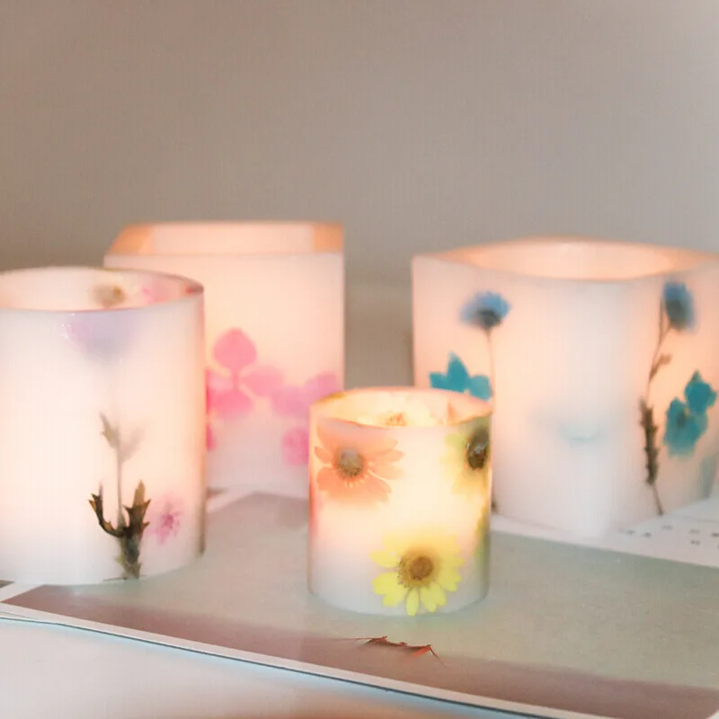Candle Making Ingredients - Cangkir lilin tahan angin cetakan akrilik