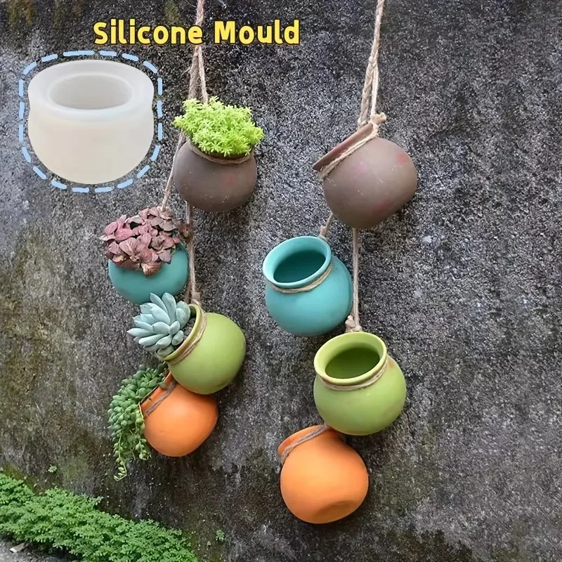 Candle Mold Silicone - Cetakan Pot Bunga Silikon, Cetakan Resin,