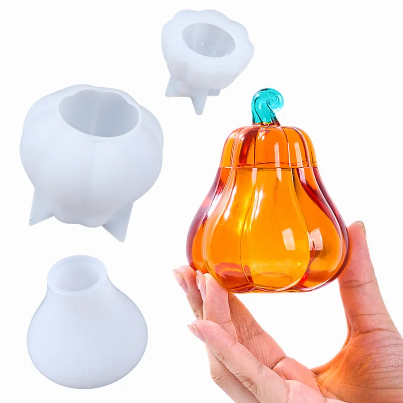 Candle Mold Silicone - Kotak Penyimpanan Labu DIY Cetakan Silikon