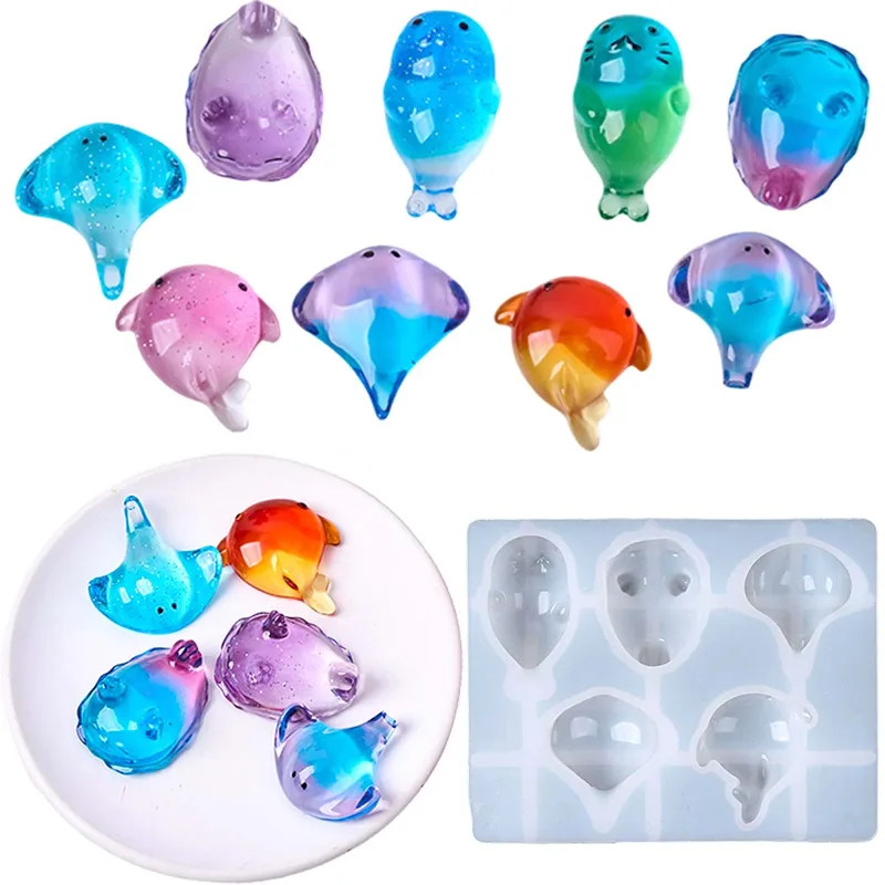 Candle Mold Silicone - Cetakan Silikon Ikan Pari Kawaii 3D