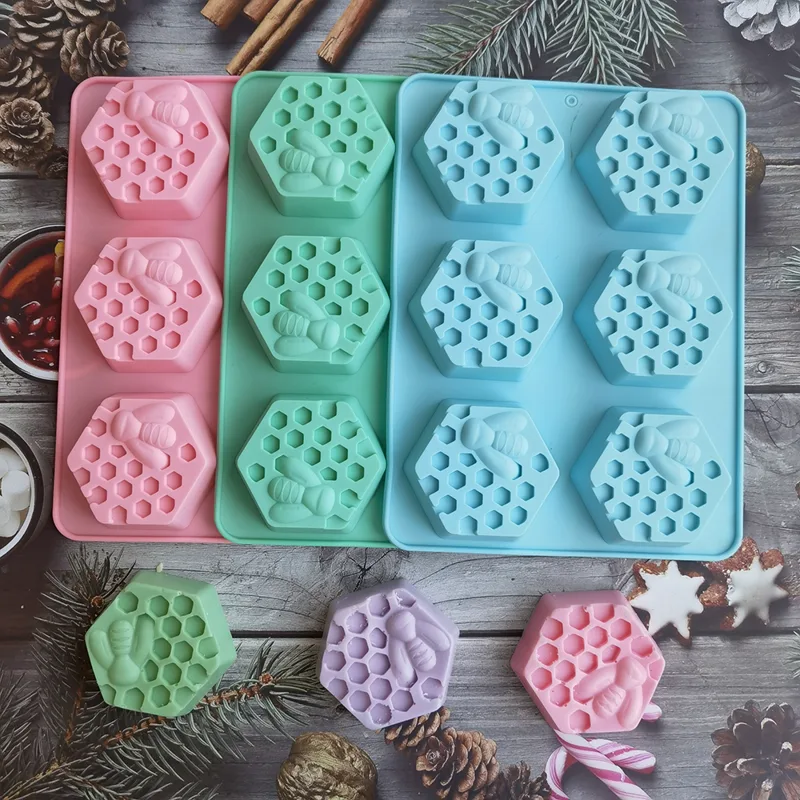 Cetakan sabun lebah segi enam  - Candle Making Ingredients ulasan dan harga
