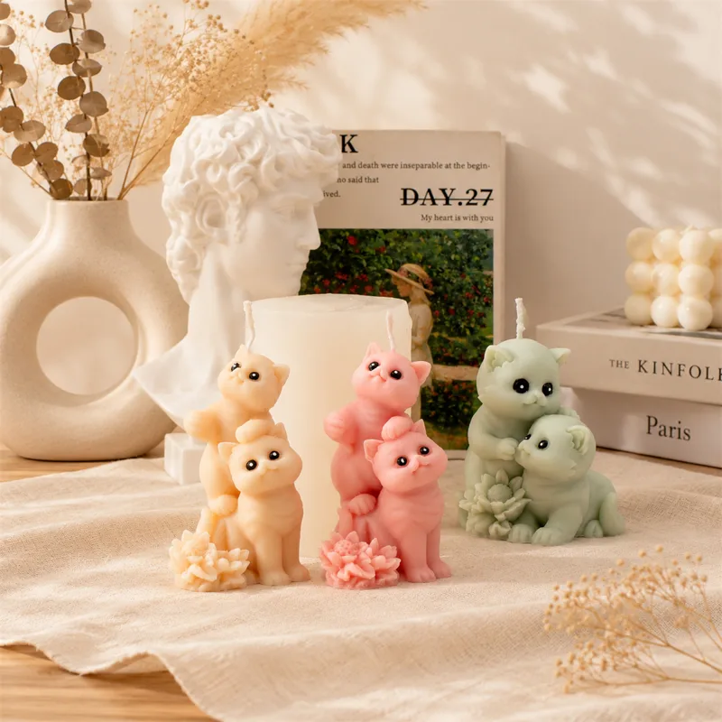 Cetakan Lilin Silikon Kucing L - Candle Making Ingredients ulasan dan harga