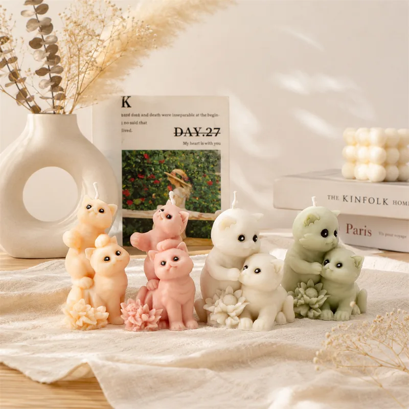 Cetakan Lilin Silikon Kucing L - Candle Making Ingredients ulasan dan harga