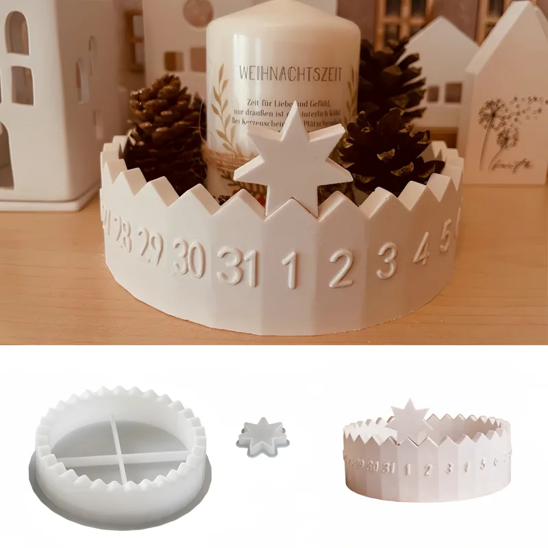 1 set Cetakan Silikon Kalender - Candle Mold Silicone ulasan dan harga