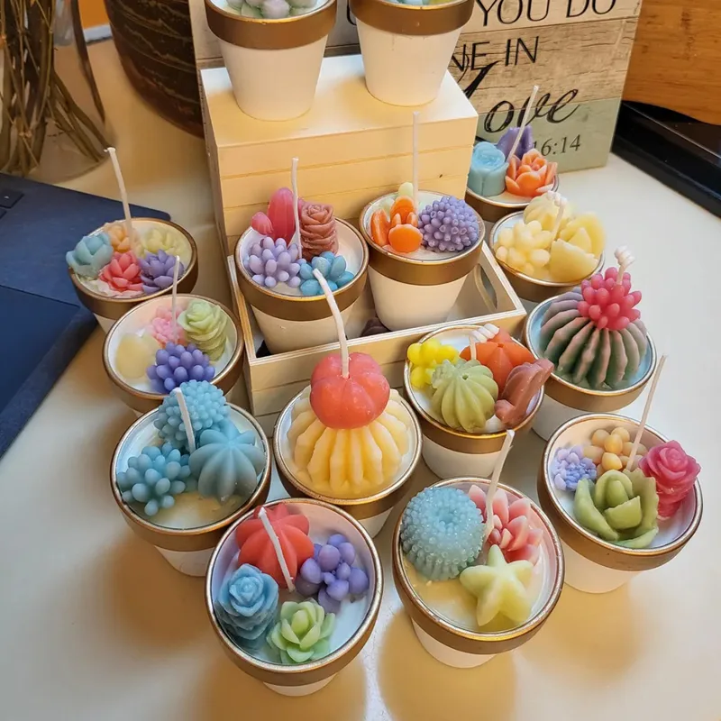 6 Buah Cetakan Lilin Silikon S - Candle Making Ingredients ulasan dan harga