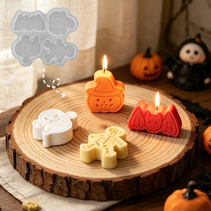Set cetakan resin silikon 4 ro - Candle Mold Silicone ulasan dan harga